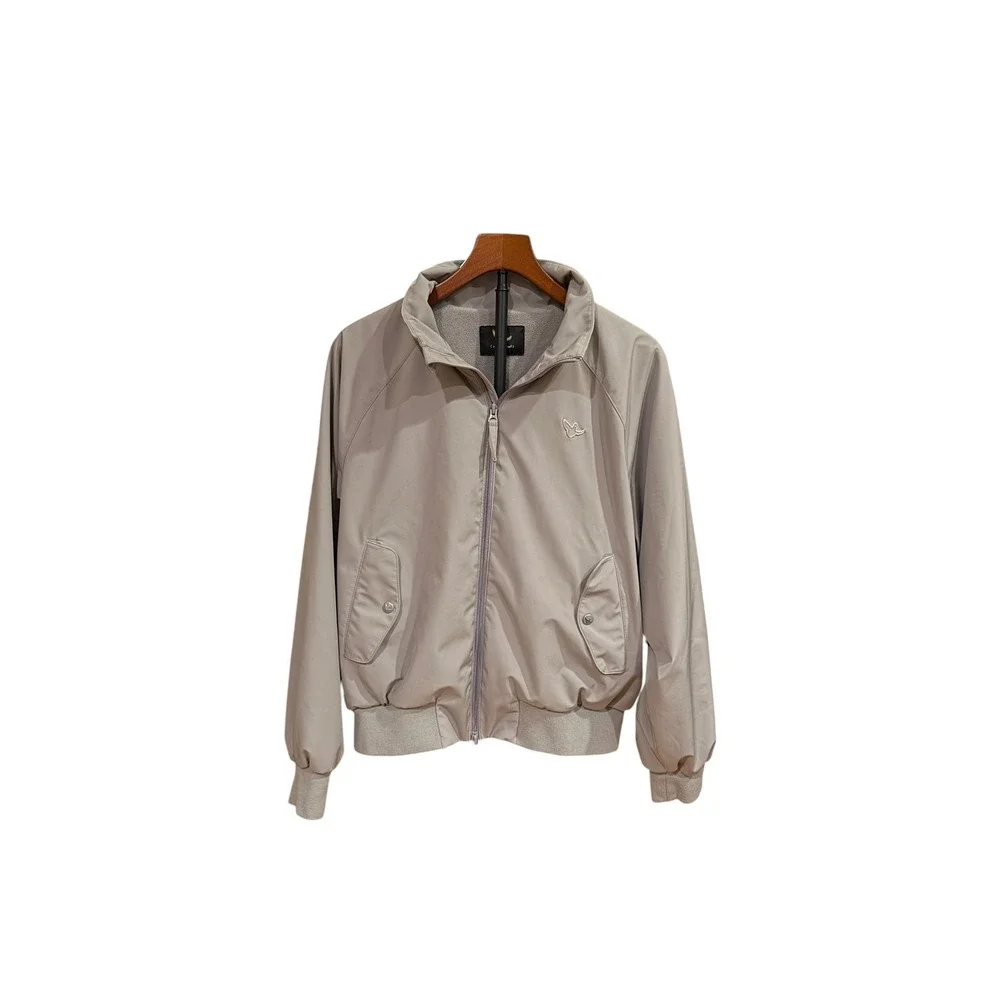 Mark Gonzales (what it isnt) Angel Logo Fleece Lined Windbreaker Jacket Grey S